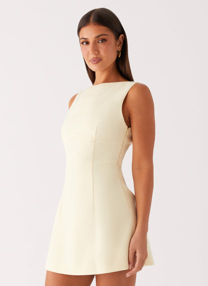 Lulita Mini Dress - Buttercream Yellow