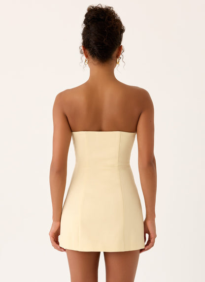 Luna Rosa Mini Dress - Baby Yellow