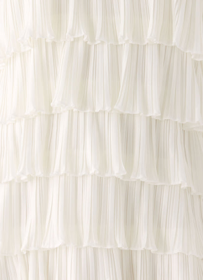 Lunar Bloom Mini Dress - Ivory