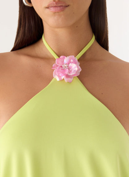 Make It Right Mini Dress - Lime