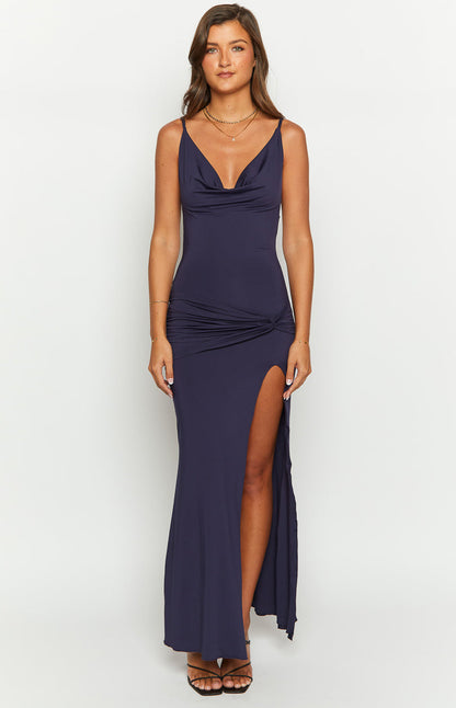 Makeo Navy Maxi Dress