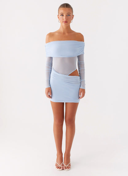 No Doubt Mini Dress - Blue