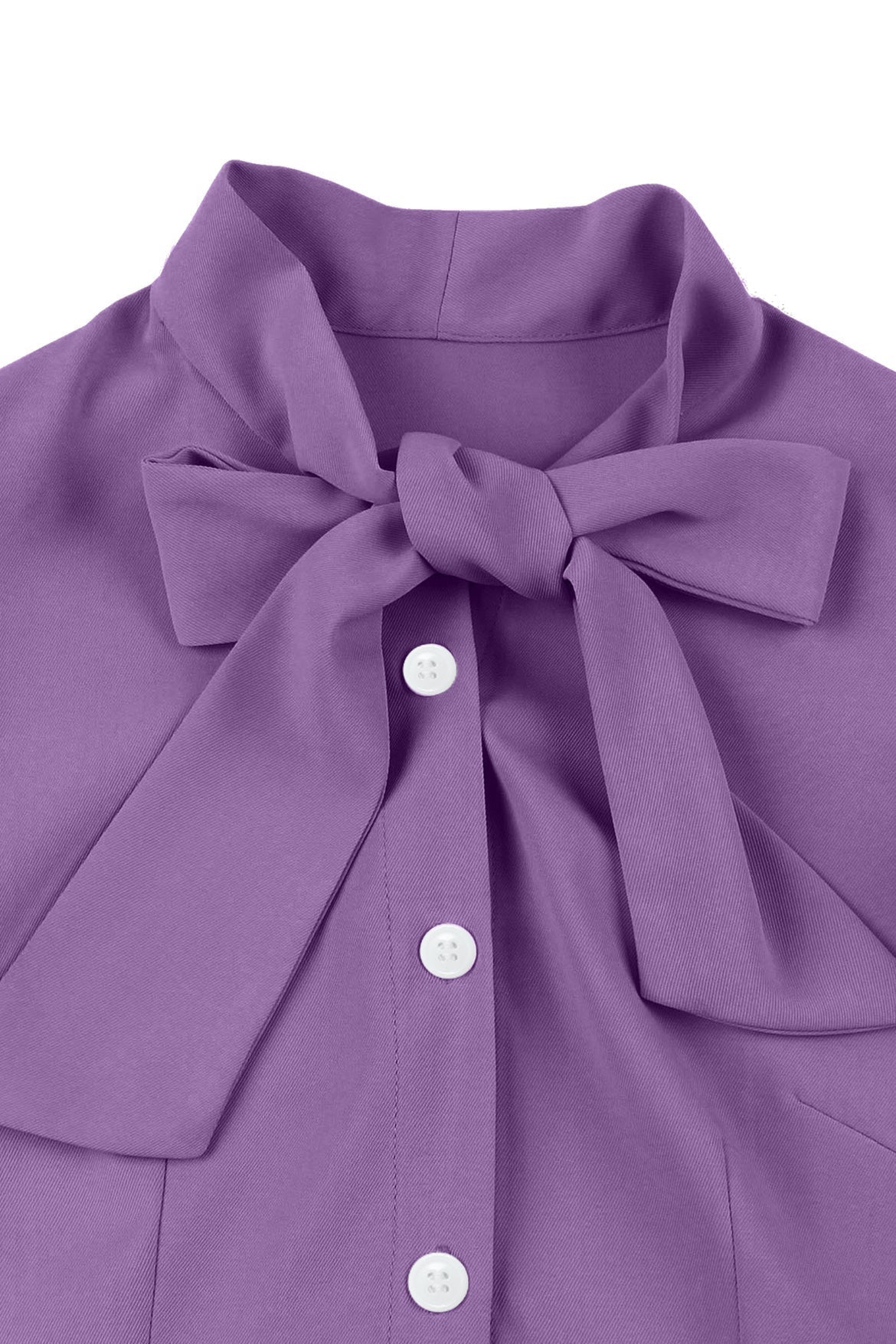 Flare Sleeves Purple Short Dress