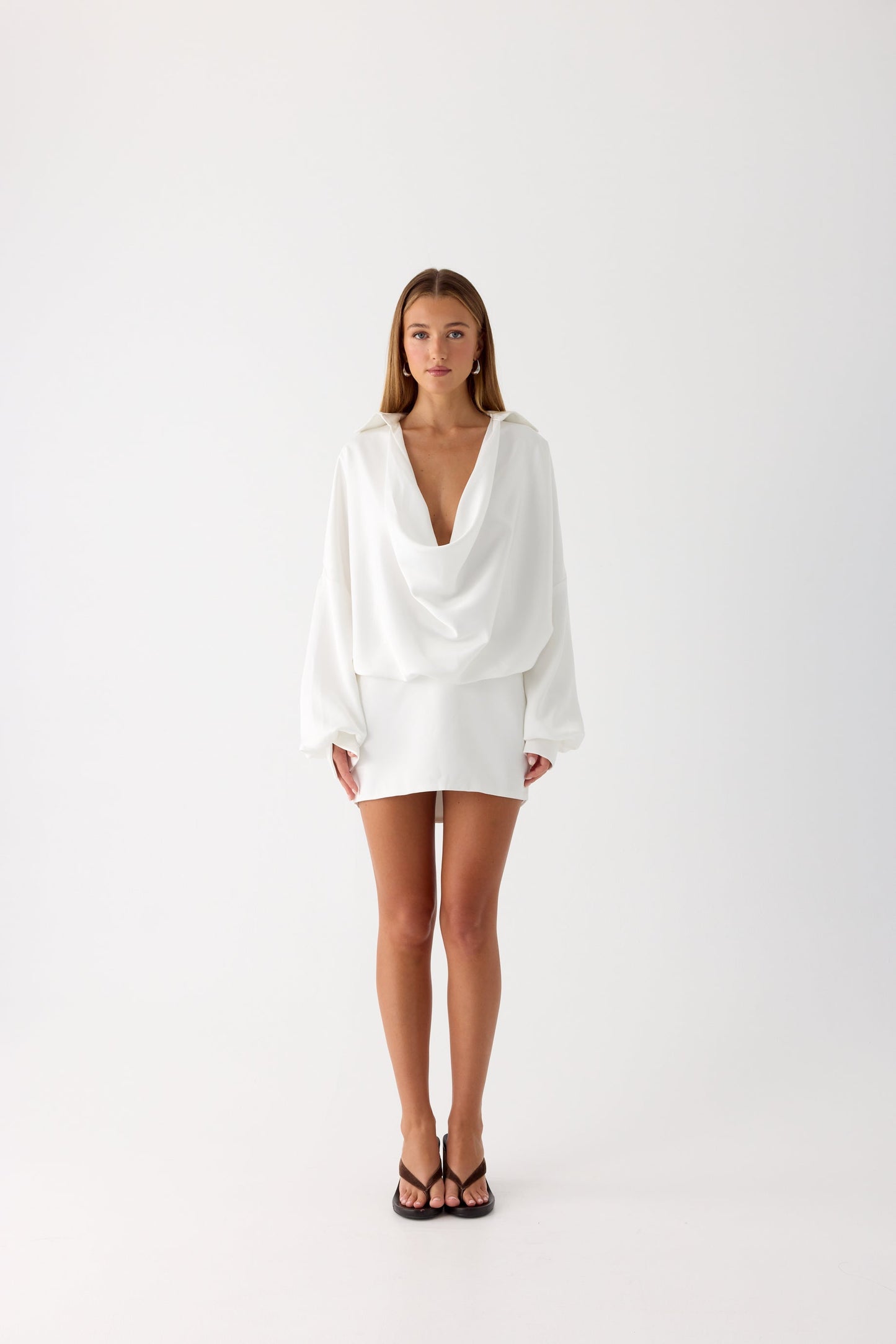 Thessaly Mini Dress - White