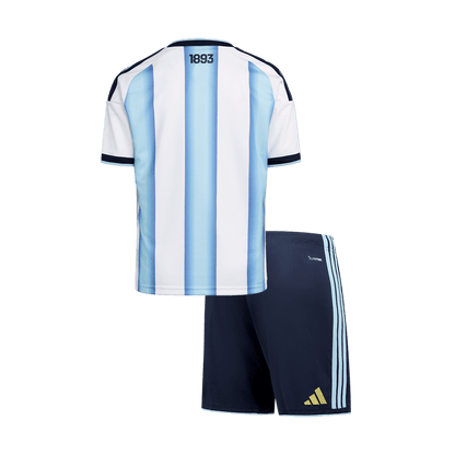Argentina Home Kids Soccer Jerseys Kit World Cup 2026