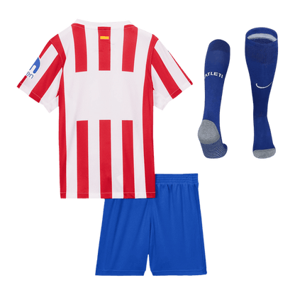 Atletico Madrid Home Kids Soccer Jerseys Full Kit 2025/26