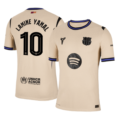 Authentic LAMINE YAMAL #10 Soccer Jersey Barcelona x Kobe Bryant Away Shirt 2025/26 - UCL