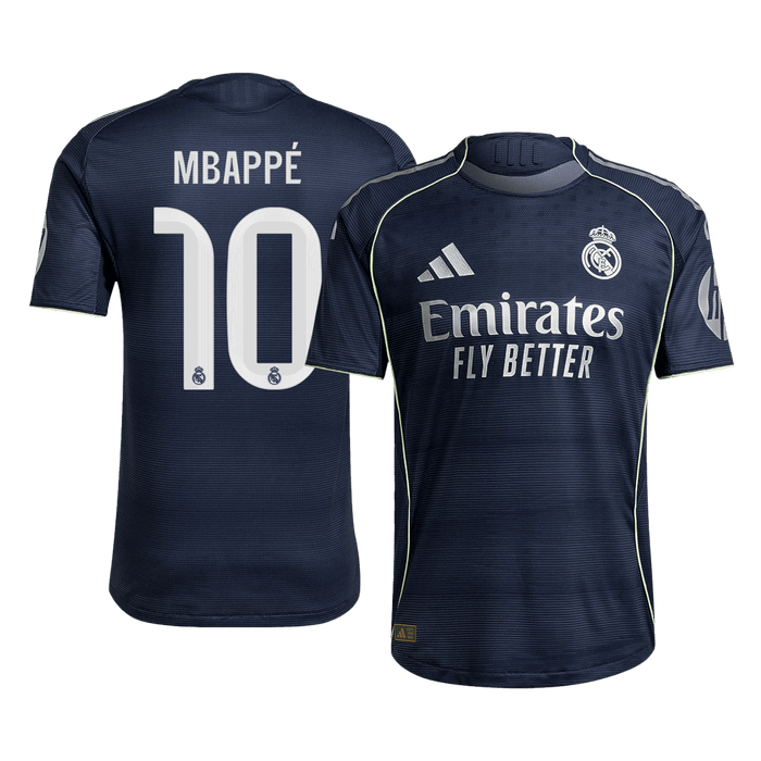 Authentic MBAPPÉ #10 Soccer Jersey Real Madrid Away Shirt 2025/26