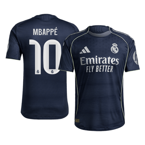 Authentic MBAPPÉ #10 Soccer Jersey Real Madrid Away Shirt 2025/26