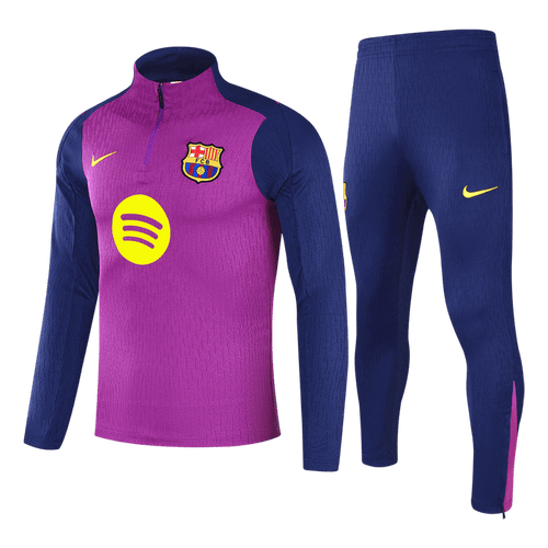 Barcelona 1/4 Zip Tracksuit 2025/26 Kids Purple