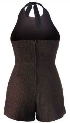Minkpink Black Eyelet House Prairie Romper