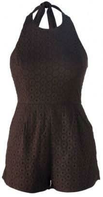 Minkpink Black Eyelet House Prairie Romper