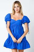 Jessie Blue Babydoll Mini Dress