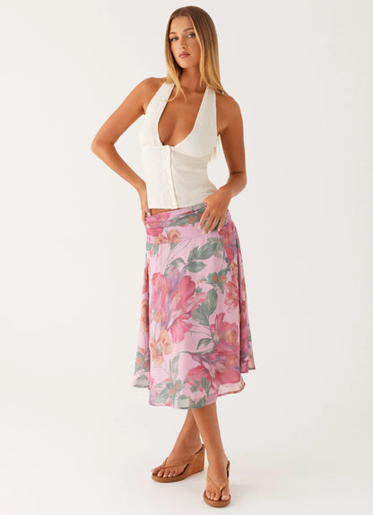 Devoted Halterneck Top - Ivory