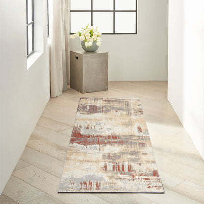 The Rug Corner Calvin Klein Calvin Klein Enchanting - Grey/Rust Area Rug ECH02