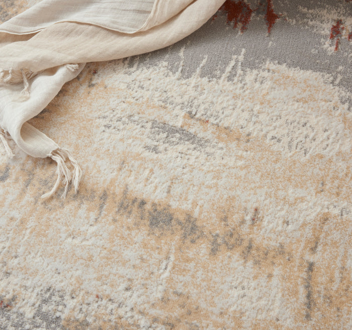 The Rug Corner Calvin Klein Calvin Klein Enchanting - Grey/Rust Area Rug ECH02