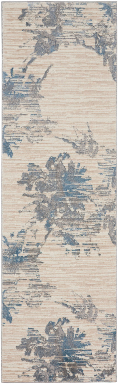 Calvin Klein Enchanting - Ivory/Blue Area Rug ECH01