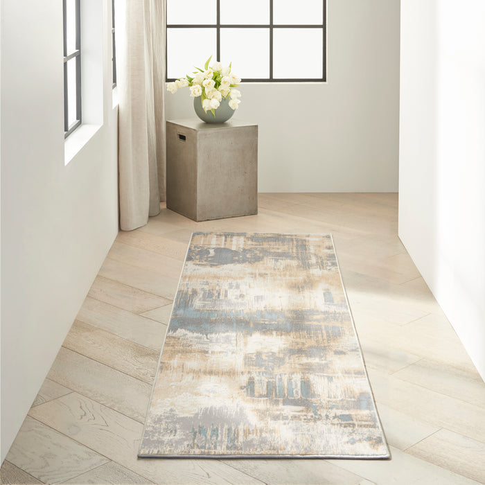 The Rug Corner Calvin Klein Calvin Klein Enchanting - Ivory/Sea Area Rug ECH02