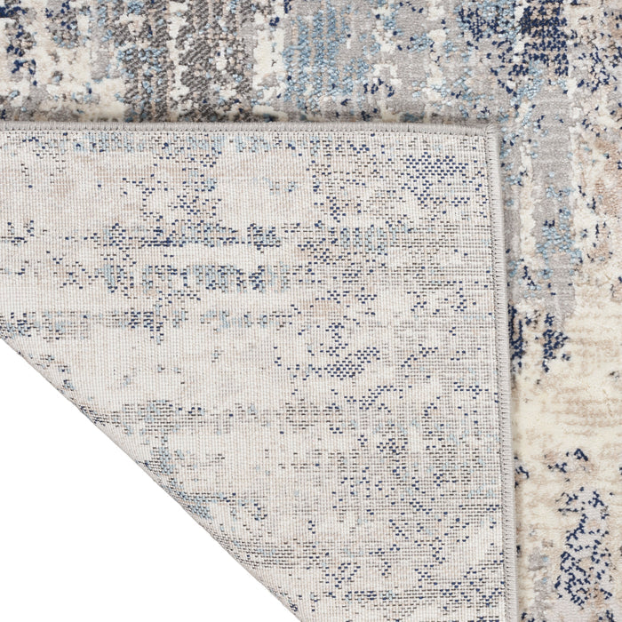 The Rug Corner Calvin Klein Calvin Klein Infinity - Ivory/Blue Area Rug IFN04