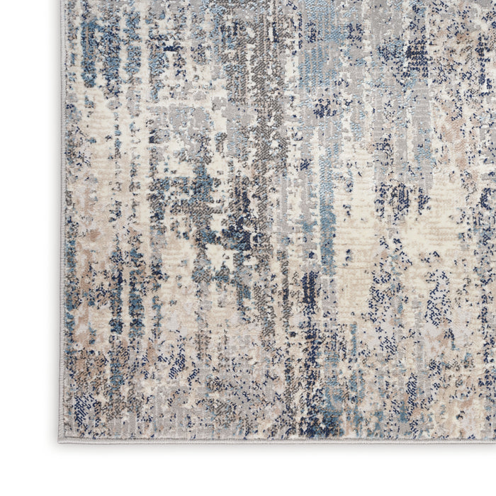 The Rug Corner Calvin Klein Calvin Klein Infinity - Ivory/Blue Area Rug IFN04