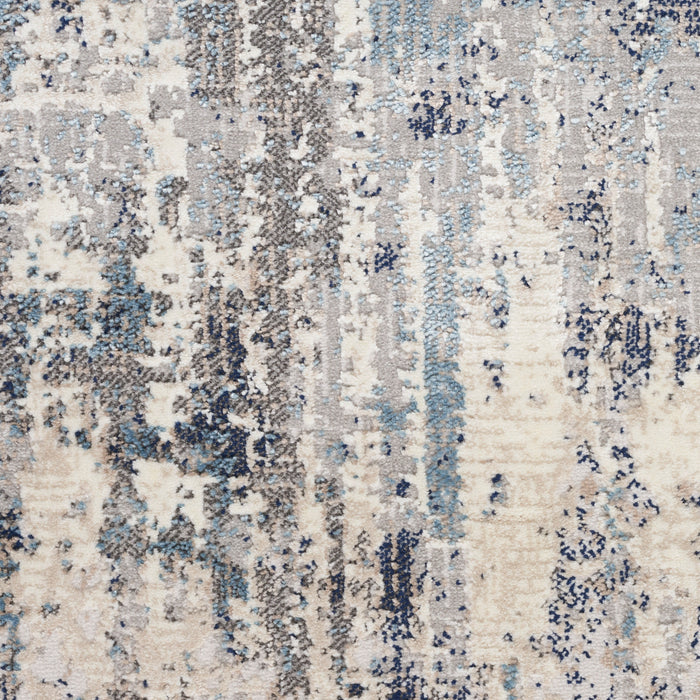 The Rug Corner Calvin Klein Calvin Klein Infinity - Ivory/Blue Area Rug IFN04