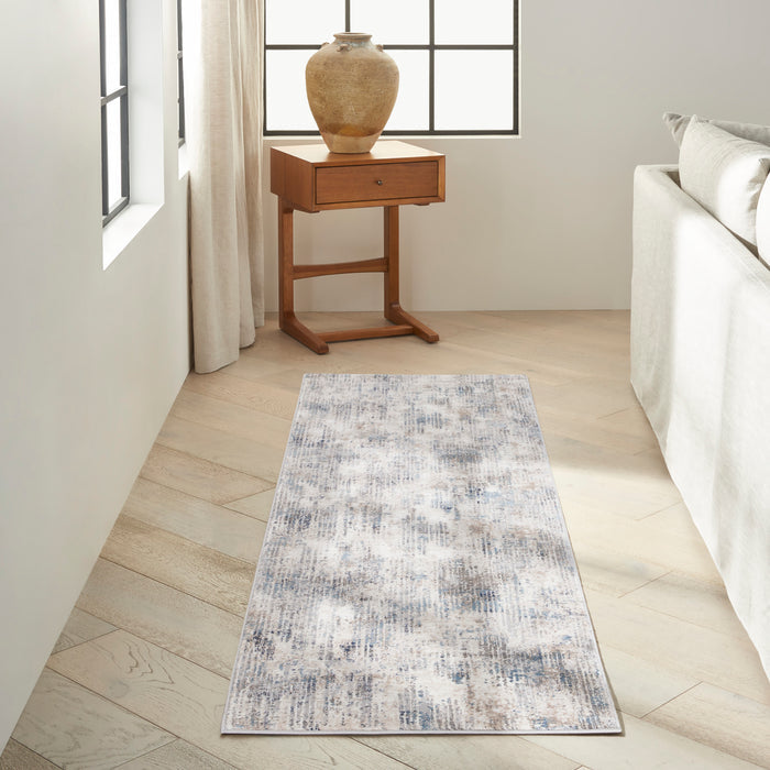 The Rug Corner Calvin Klein Calvin Klein Infinity - Ivory/Blue Area Rug IFN04