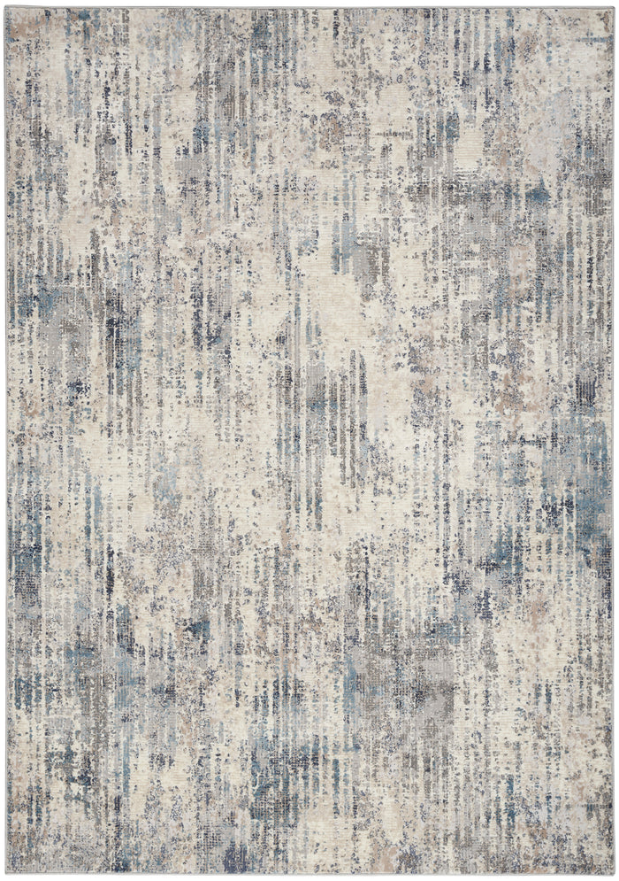 The Rug Corner Calvin Klein Calvin Klein Infinity - Ivory/Blue Area Rug IFN04