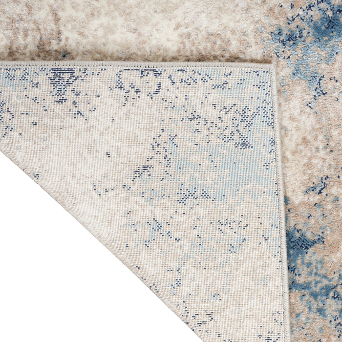 The Rug Corner Calvin Klein Calvin Klein Infinity - Ivory/Blue Area Rug IFN05