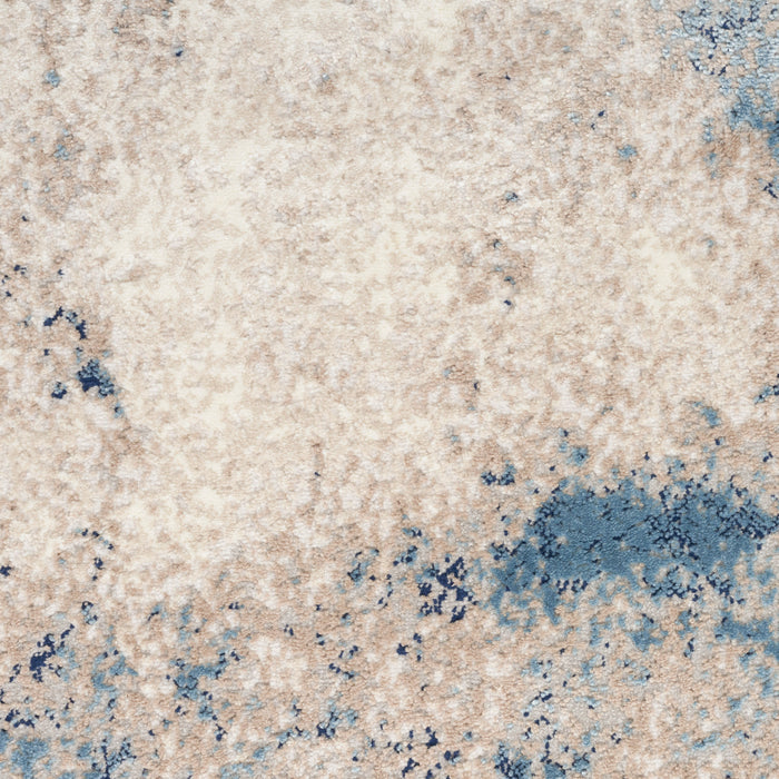The Rug Corner Calvin Klein Calvin Klein Infinity - Ivory/Blue Area Rug IFN05