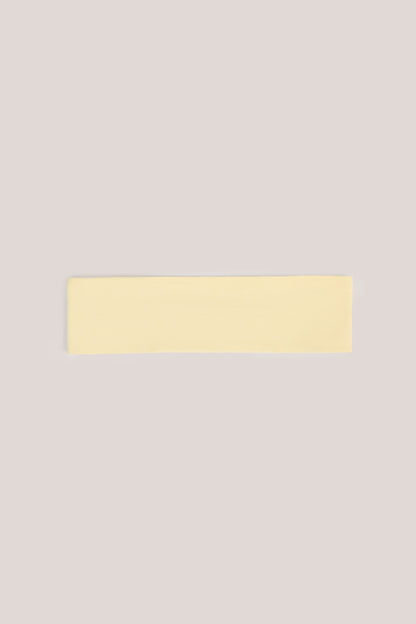 Modal Ribbed Headband in Buttercream Yellow