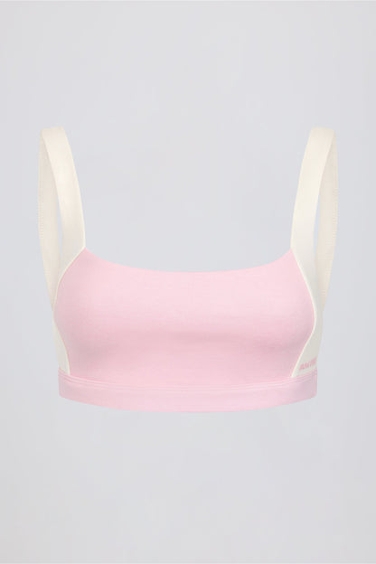 Contrast Sports Bra in Bloom