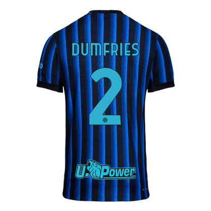 DUMFRIES #2 Inter Milan Home Authentic Soccer Jersey 2025/26