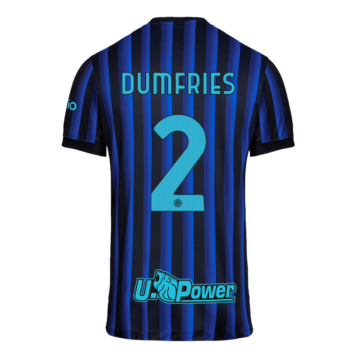 DUMFRIES #2 Inter Milan Home Soccer Jersey 2025/26