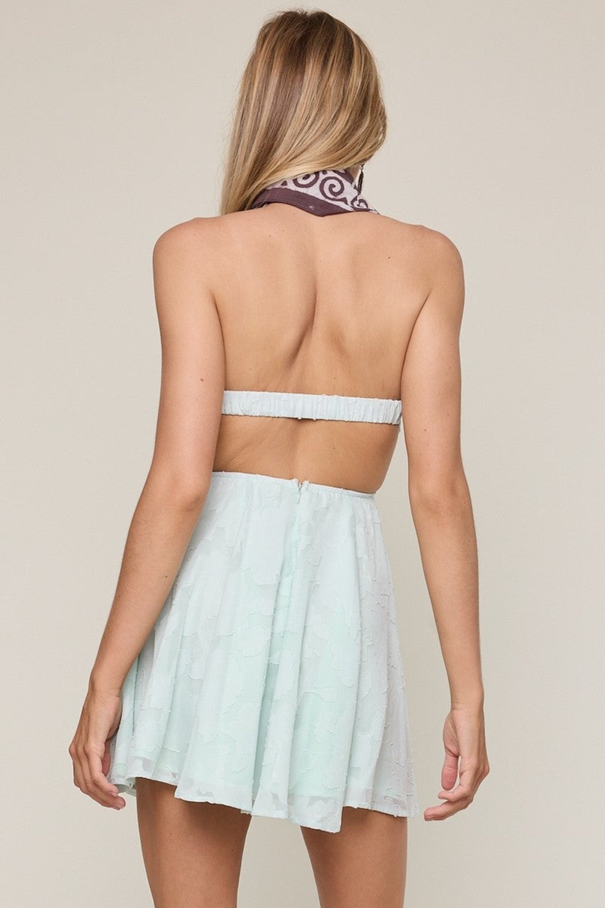 Edina Mint Strapless Mini Dress