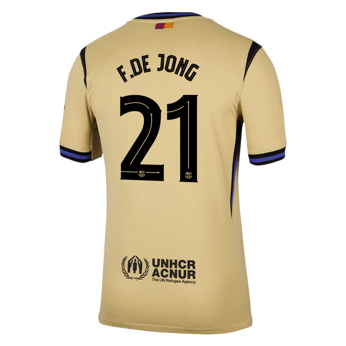 F.DE JONG #21 Barcelona Away Soccer Jersey 2025/26 -UCL