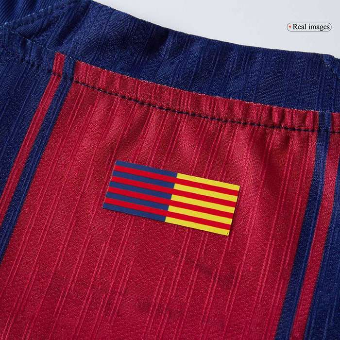 F.DE JONG #21 Barcelona Home Authentic Soccer Jersey 2025/26 - UCL