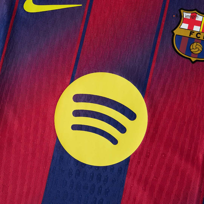 F.DE JONG #21 Barcelona Home Authentic Soccer Jersey 2025/26 - UCL