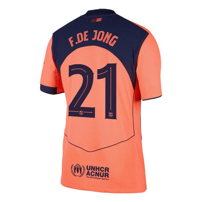 F.DE JONG #21 Barcelona Third Away Authentic Soccer Jersey 2025/26 - UCL