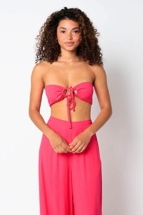 Fira Fuchsia Two-Piece Jumpsuit