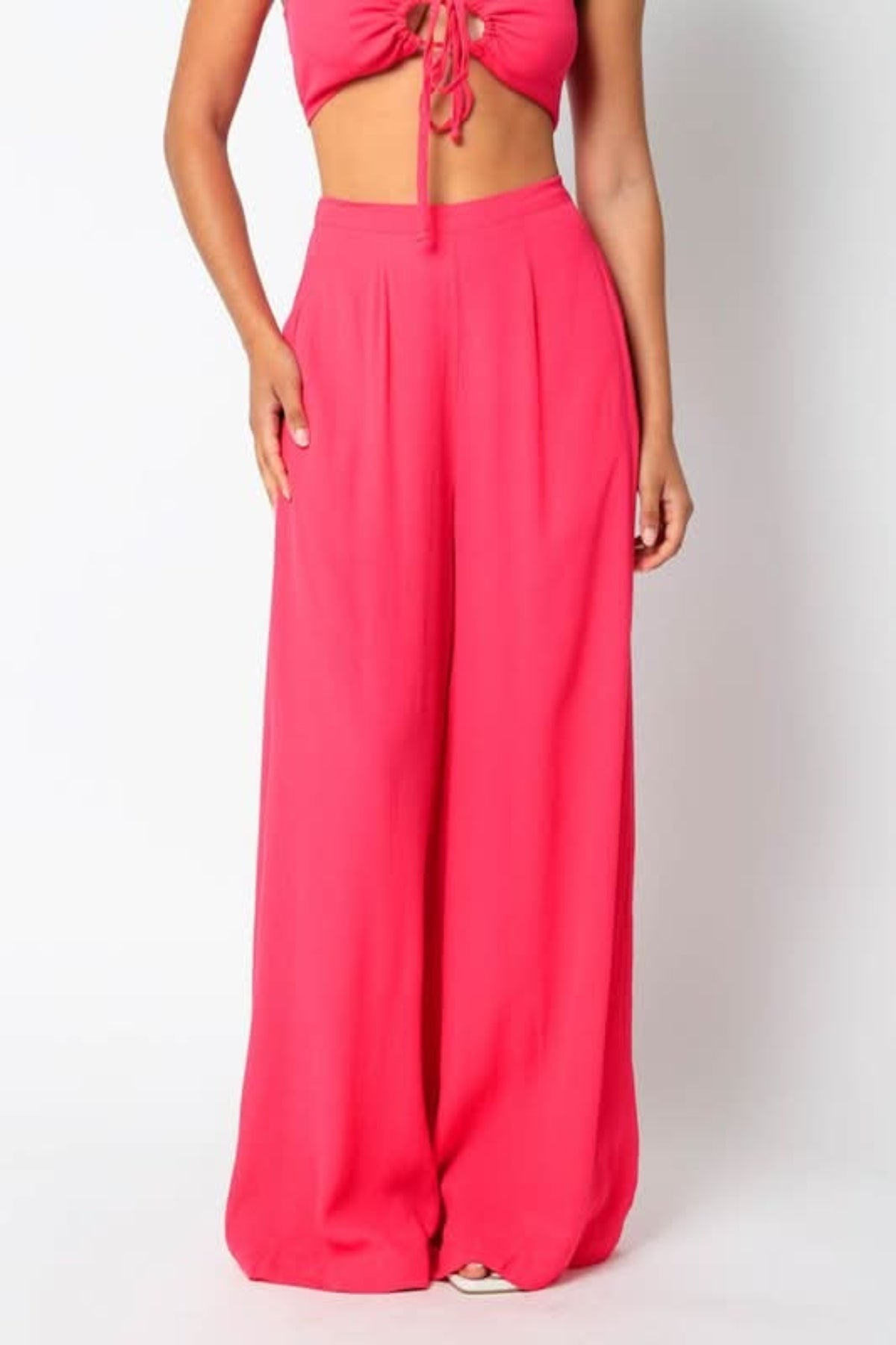 Fira Fuchsia Two-Piece Jumpsuit