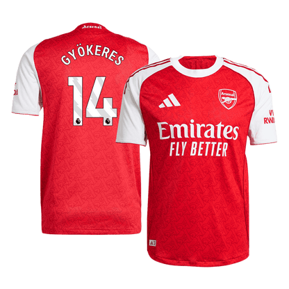 GYÖKERES #14 Arsenal Authentic Home Soccer Jersey 2025/26