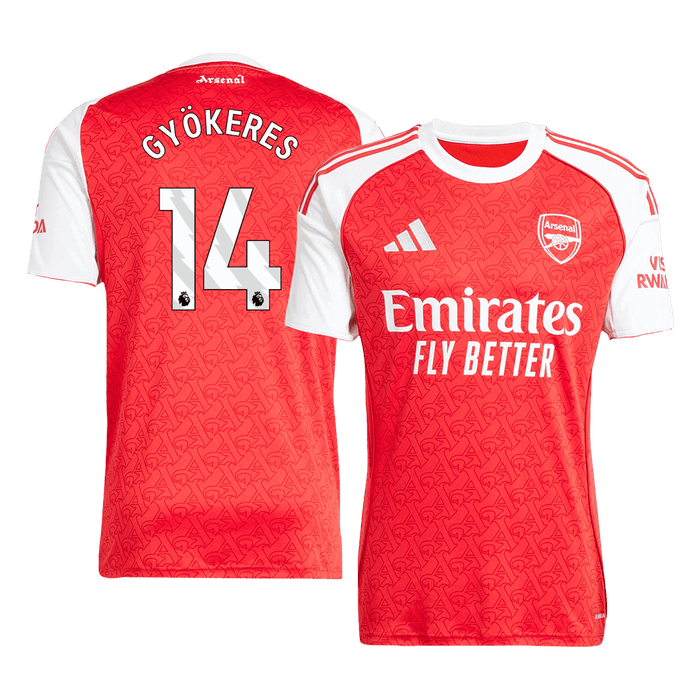 GYÖKERES #14 Arsenal Home Soccer Jersey 2025/26