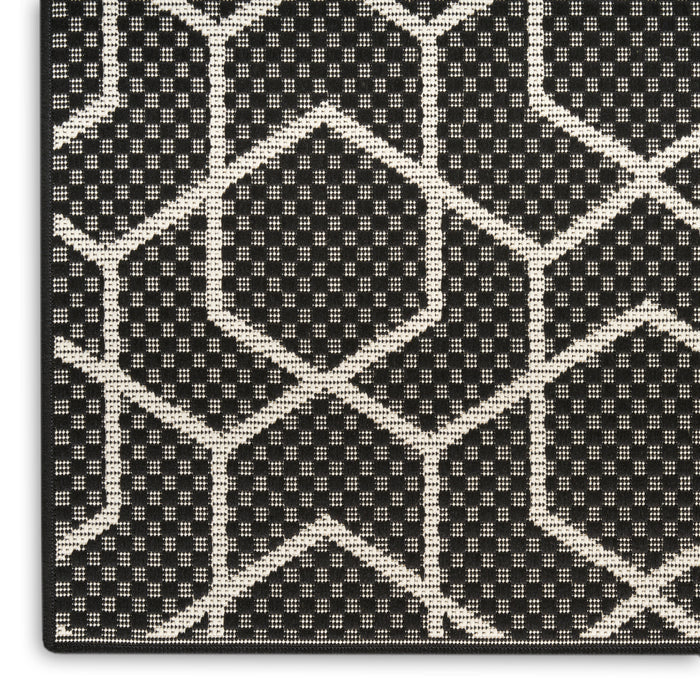 The Rug Corner Nourison Home Horizon Indoor/Outdoor 2' x 3' Black Area Rug Horizon Indoor/Outdoor HOZ01 BLACK Area Rugs