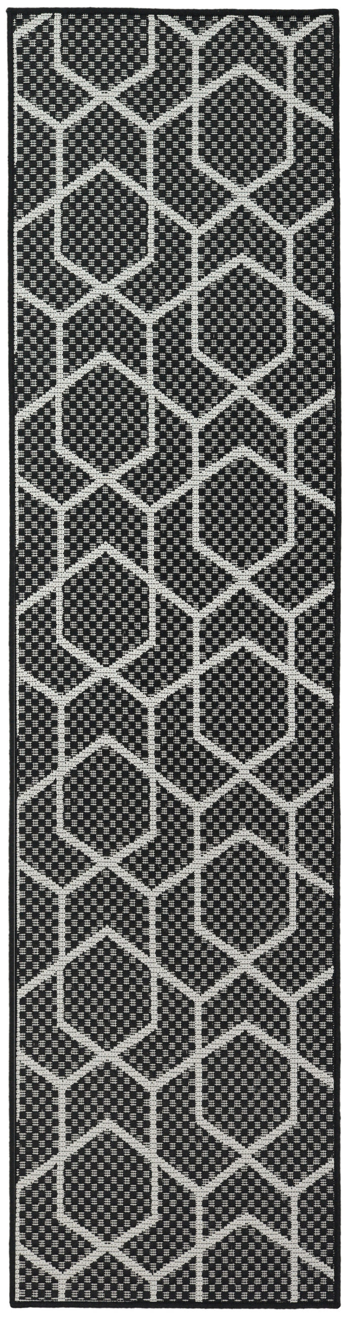 The Rug Corner Nourison Home Horizon Indoor/Outdoor 2' x 3' Black Area Rug Horizon Indoor/Outdoor HOZ01 BLACK Area Rugs