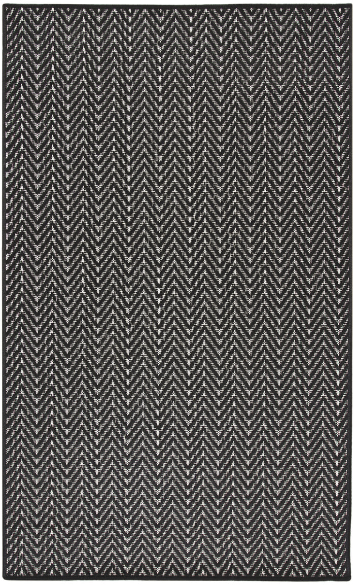 The Rug Corner Nourison Home Horizon Indoor/Outdoor 2' x 3' Black Area Rug Horizon Indoor/Outdoor HOZ02 BLACK Area Rugs