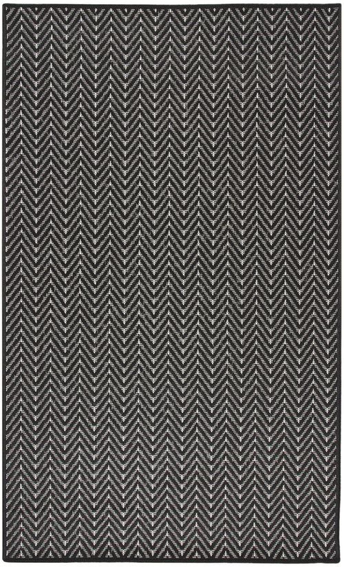The Rug Corner Nourison Home Horizon Indoor/Outdoor 2' x 3' Black Area Rug Horizon Indoor/Outdoor HOZ02 BLACK Area Rugs