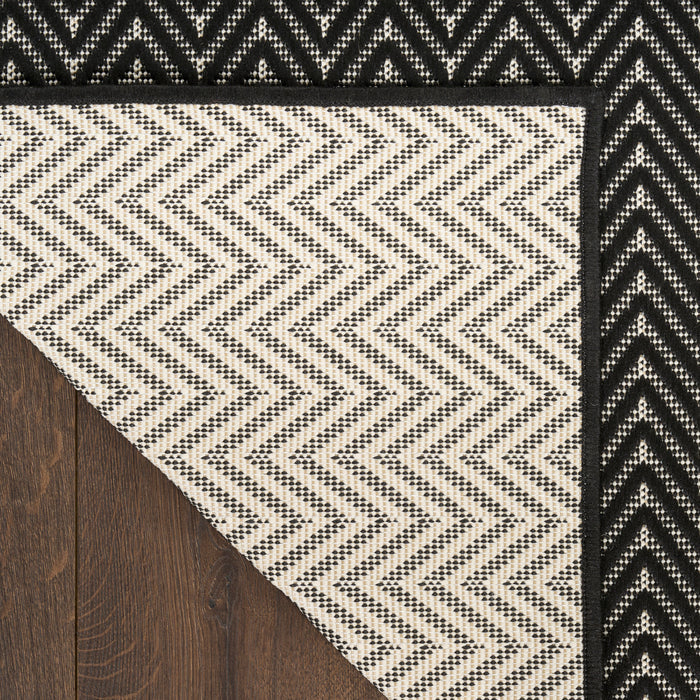 The Rug Corner Nourison Home Horizon Indoor/Outdoor 2' x 3' Black Area Rug Horizon Indoor/Outdoor HOZ02 BLACK Area Rugs
