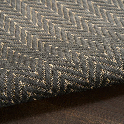 The Rug Corner Nourison Home Horizon Indoor/Outdoor 2' x 3' Charcoal Area Rug Horizon Indoor/Outdoor HOZ02 CHARC Area Rugs
