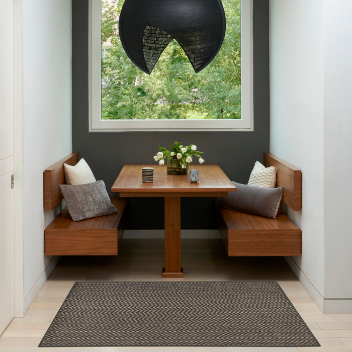 The Rug Corner Nourison Home Horizon Indoor/Outdoor 2' x 3' Charcoal Area Rug Horizon Indoor/Outdoor HOZ02 CHARC Area Rugs