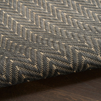 The Rug Corner Nourison Home Horizon Indoor/Outdoor 2' x 3' Charcoal Area Rug Horizon Indoor/Outdoor HOZ02 CHARC Area Rugs